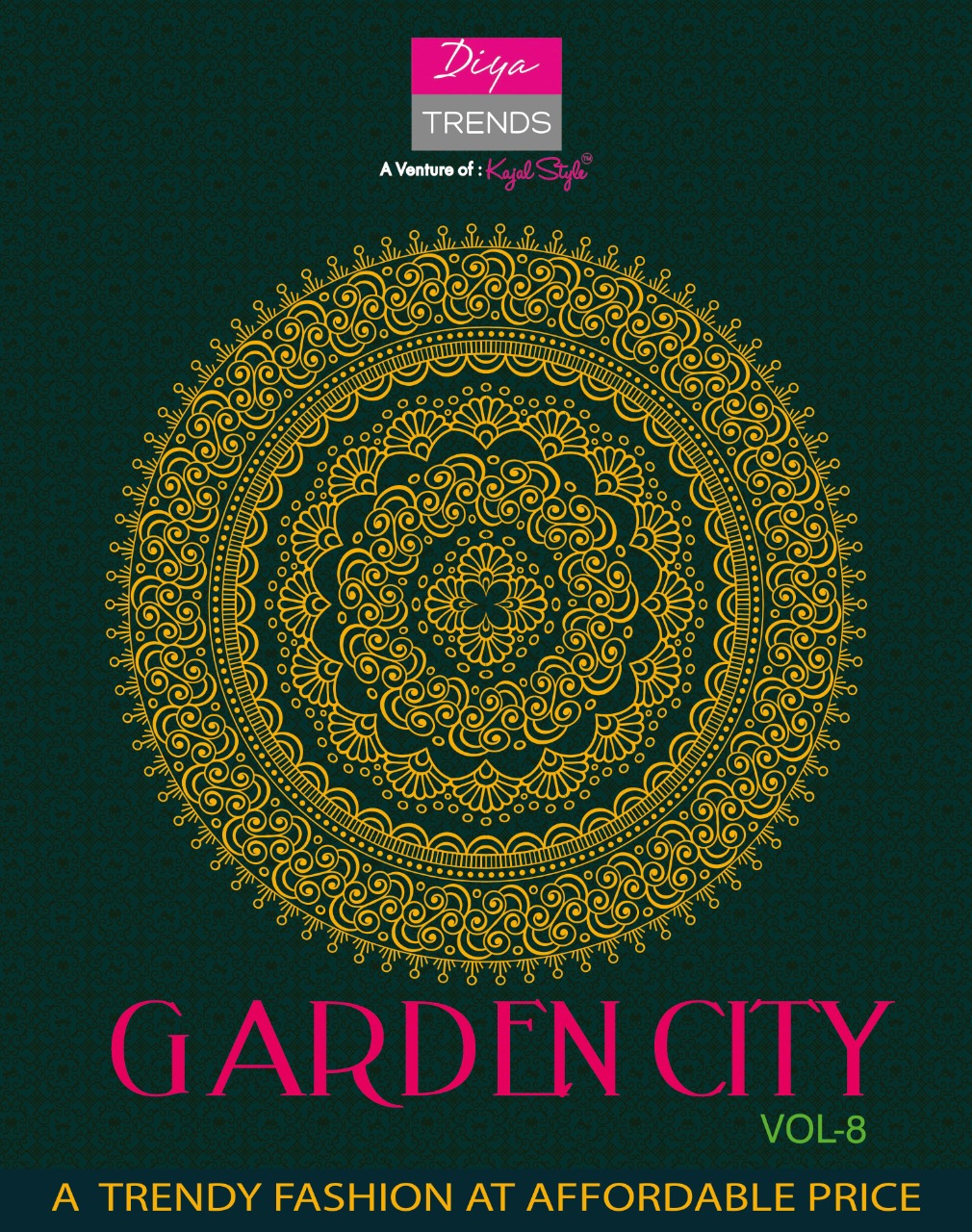Diya Trendz Gardencity Vol 8 Heavy Rayon Printed Party Wear Fashionable Kurti Wholesale