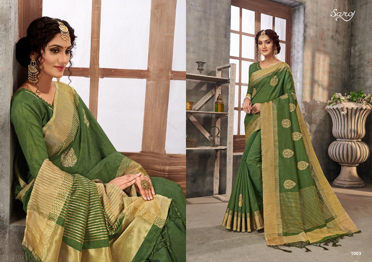 Saroj Saree Kasturi Silk Designer Butta Heavy Sarees Wholesale
