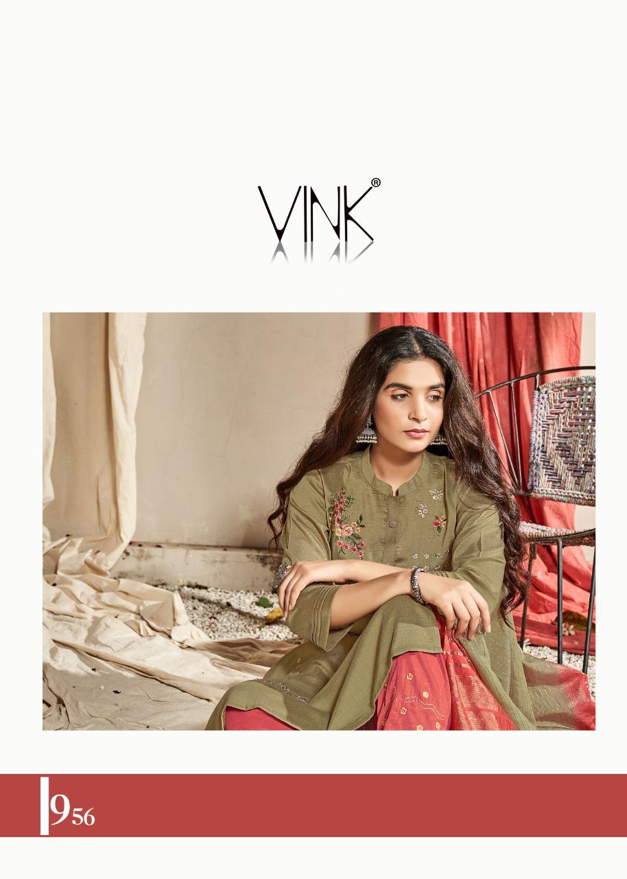 Vink Starlight 3 Designer Party Wear Viscose Silk Kurti With Plazo Wholesale