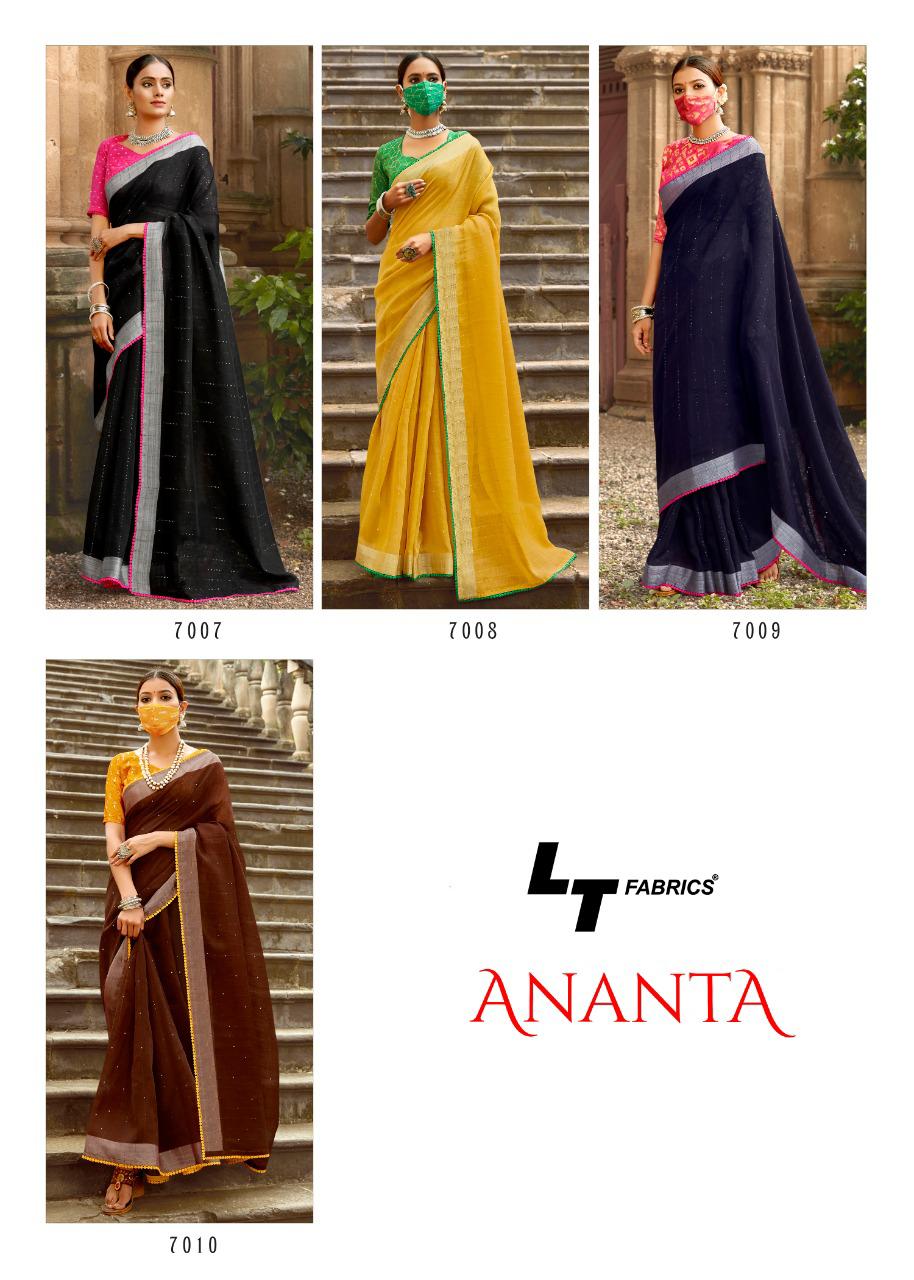 Lt Fashions Ananta Designer Party Wear Heavy Work Saree With Mask
