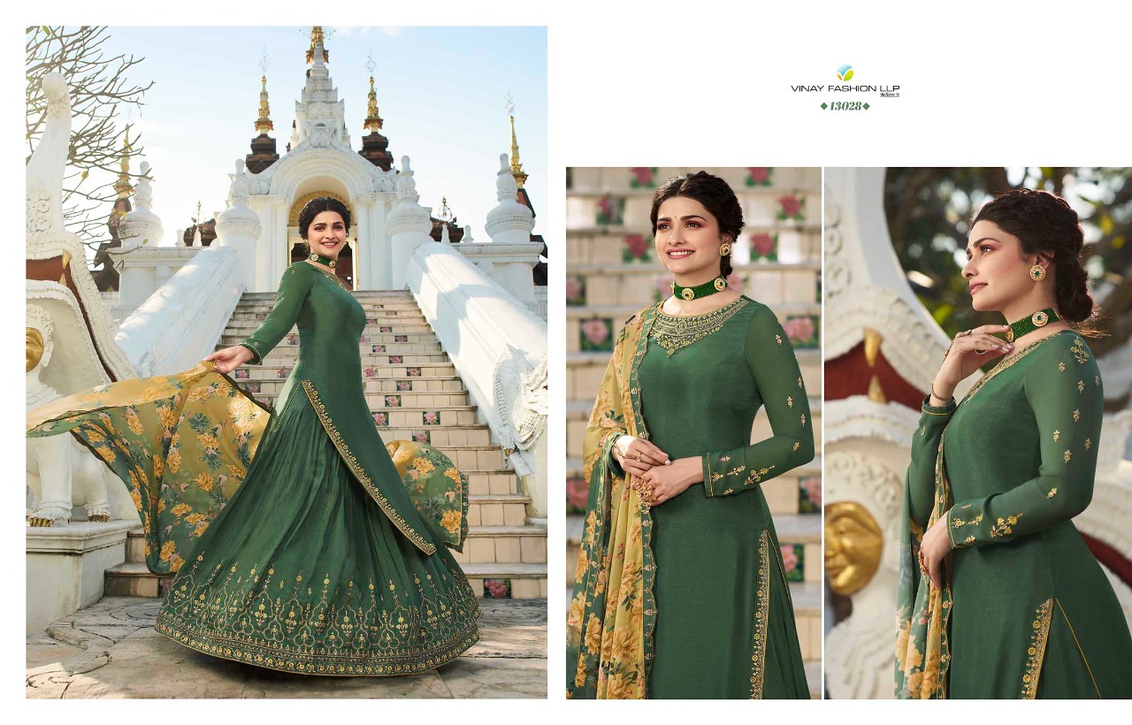 Vinay Fashion Kaseesh Lifestyle-3 Embroidered Muslin Satin Designer Suits Wholesale Available At Best Rates