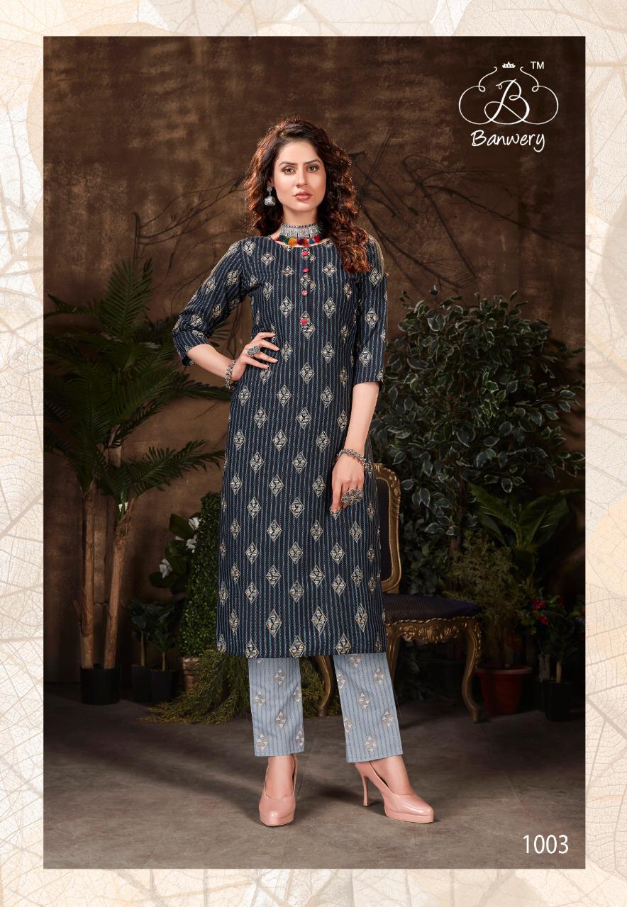 Banwery Bell Bottam Designer Daily Wear Kurti Wholesale Available At Best Rates