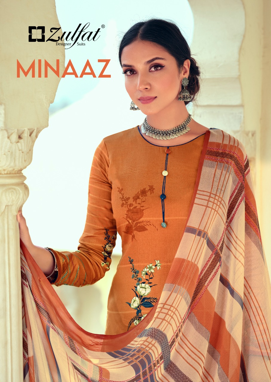 Zulfat Minaaz Heavy Jam Cotton Digital Print Designer Suits Wholesale Available At Best Rates