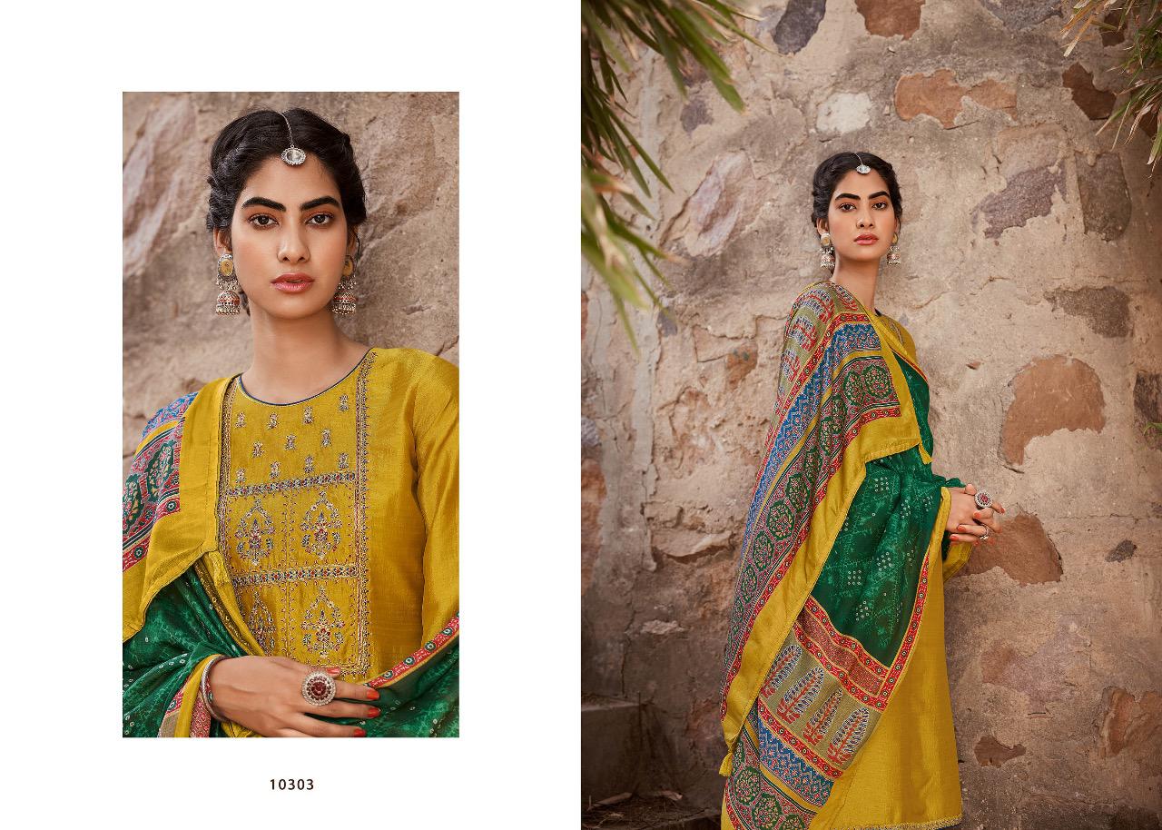 Deepsy Suit Rimzim Mulberry Silk With Codeing Embroidery Work Suits Wholesale