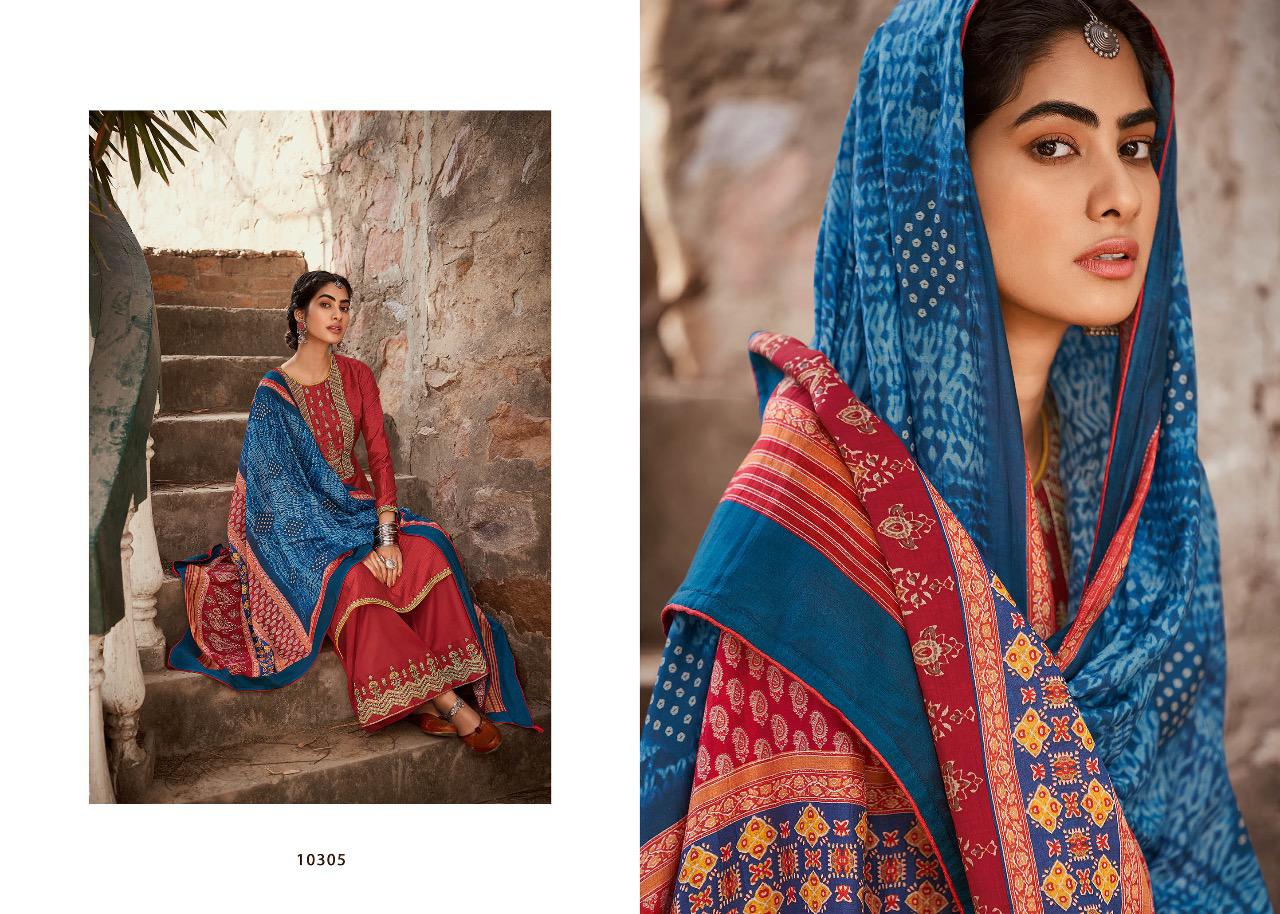 Deepsy Suit Rimzim Mulberry Silk With Codeing Embroidery Work Suits Wholesale