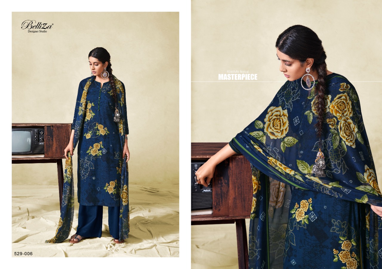 Belliza Richa Designer Rayon Digital Printed Exclusive Collections Of Suits Wholesale