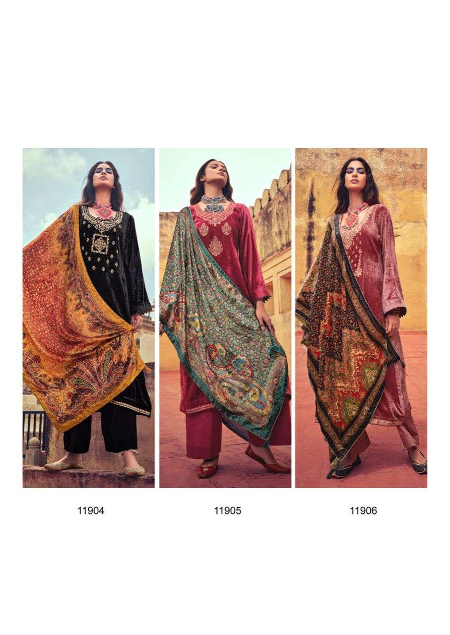 DEEPSY SUITS BINDIYA DESIGNER VISCOSE VELVET WITH EMBROIDERY WORK SUITS WHOLESALE