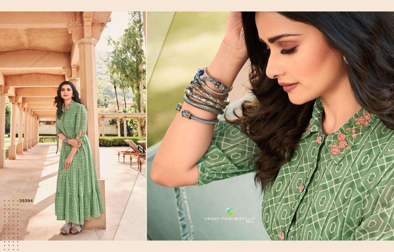 VINAY FASHION TUMBAA DYNAMIC DESIGNER GEORGETTE EMBROIDERY WORK PARTYWEAR GOWNS WHOLESALE