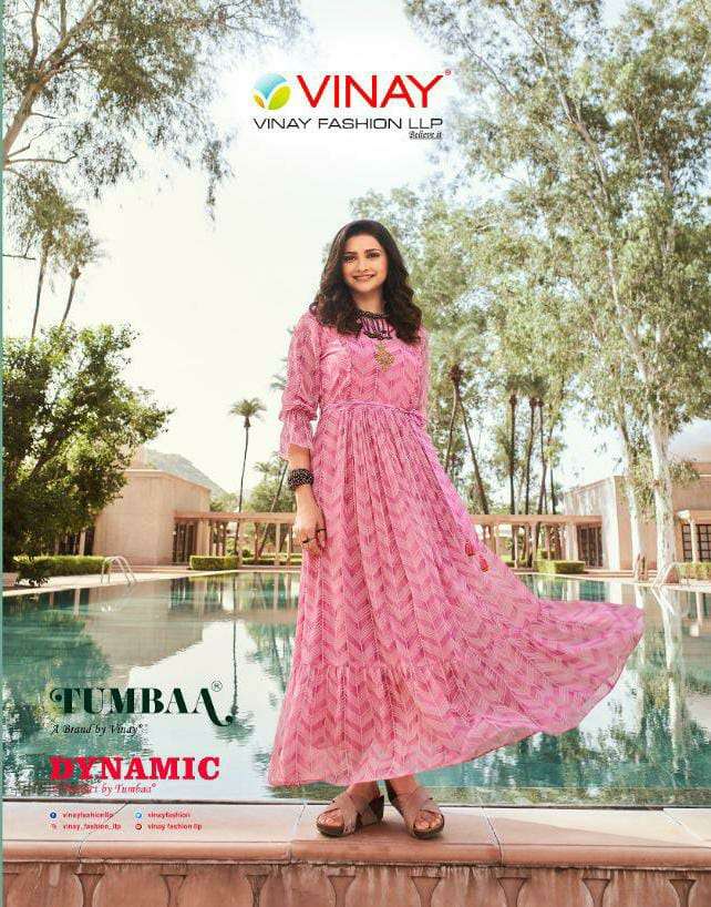 VINAY FASHION TUMBAA DYNAMIC DESIGNER GEORGETTE EMBROIDERY WORK PARTYWEAR GOWNS WHOLESALE