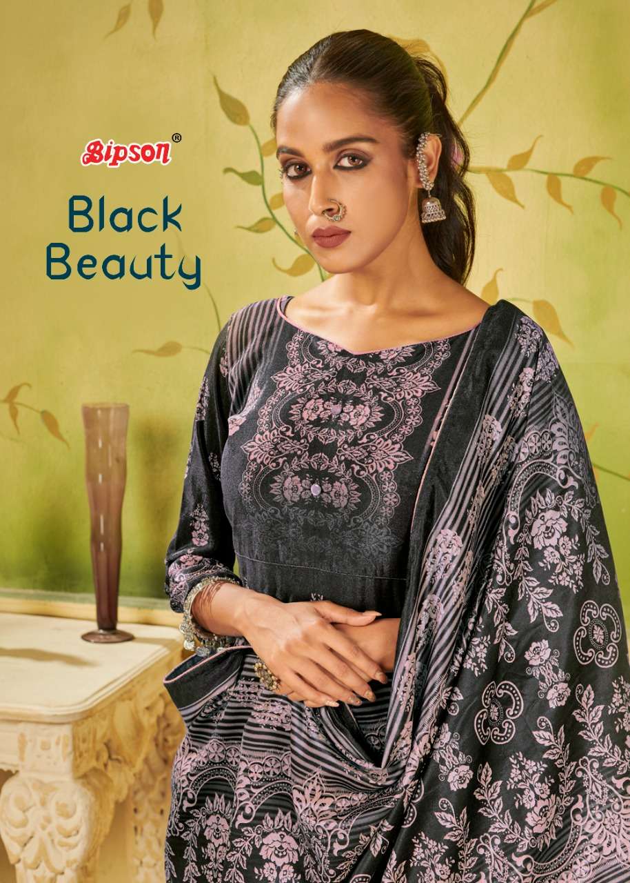 Bipson Black Beauty Designer winter wear Woolen  Pashmina with Digital printed in wholesale rate