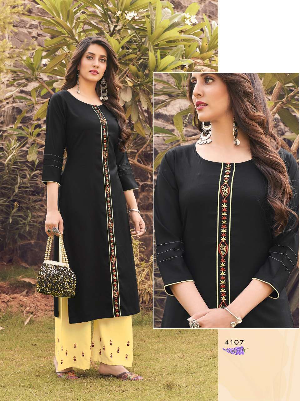 Dehliz Trendz Kitty vol 2 Designer Heavy 14kg Rayon with inner and Embroidery work party wear Kurti in Wholesale rate 