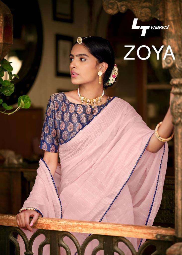 Lt Fashion Zoya Designer Chanderi  sequence and Heavy work Blouse party wear Saree in Wholesale rate 