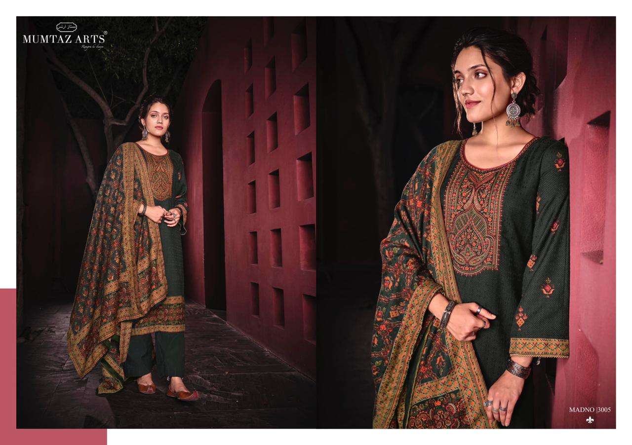 Mumtaz arts Madno designer Pure lawn with heavy embroidery and heavy dupatta in wholesale rate. 