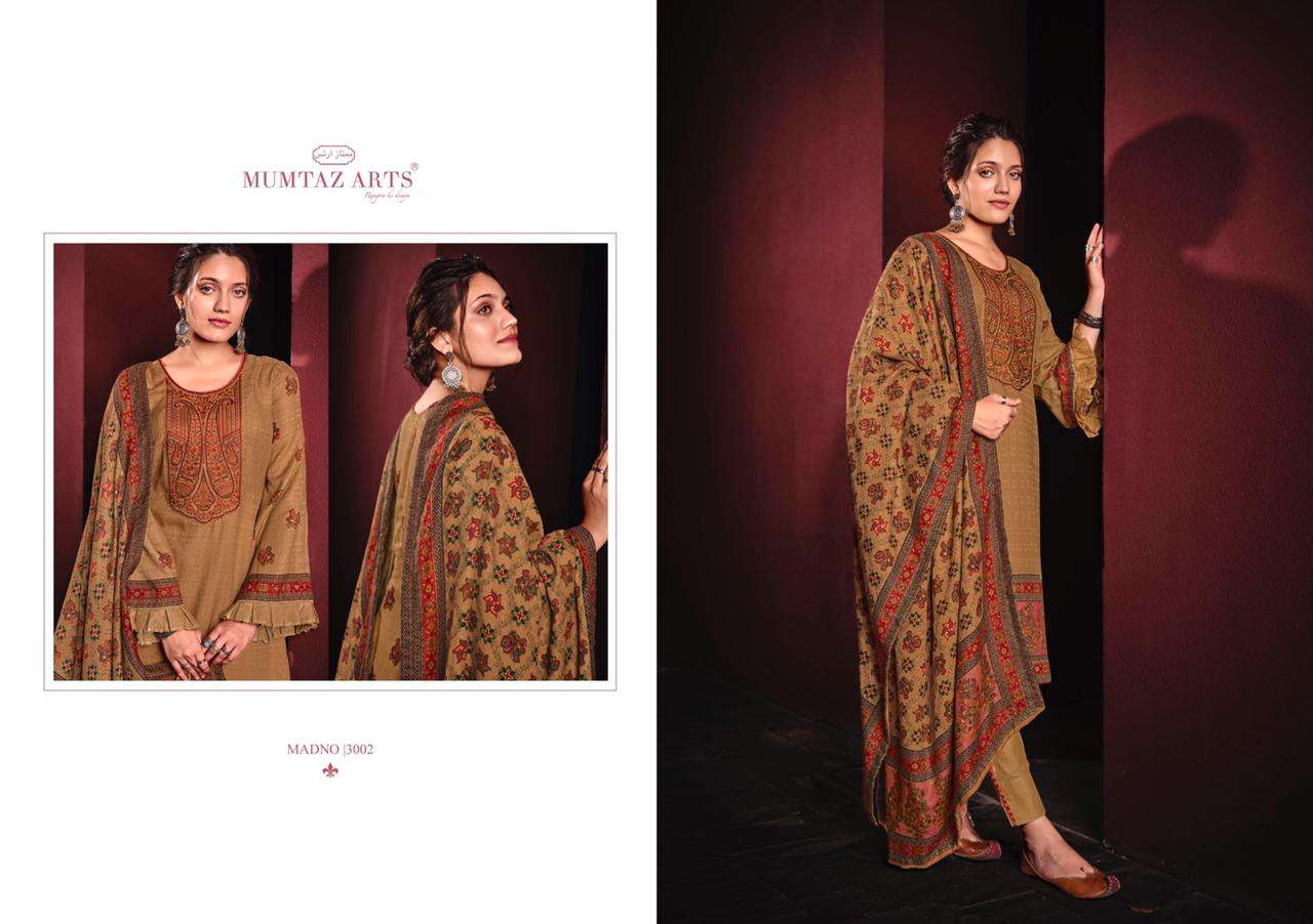 Mumtaz arts Madno designer Pure lawn with heavy embroidery and heavy dupatta in wholesale rate. 