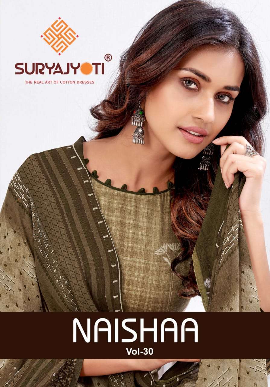 Suryajyoti Naishaa vol 30 Designer Cotton Printed Daily wear Suits 