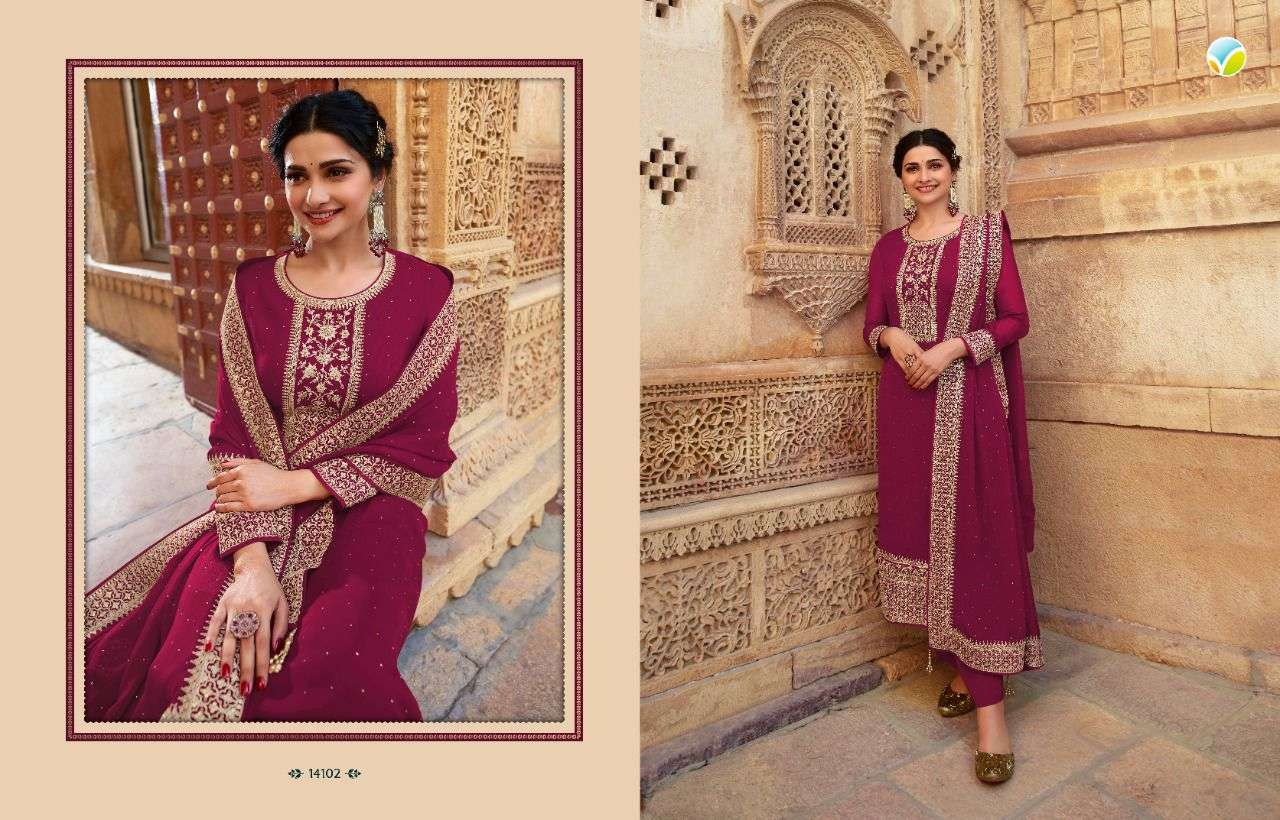 Vinay Fashion Kaseesh Andaaz Hit List Designer Georgette embroidery with swarovski diamond work party wear in wholesale rate