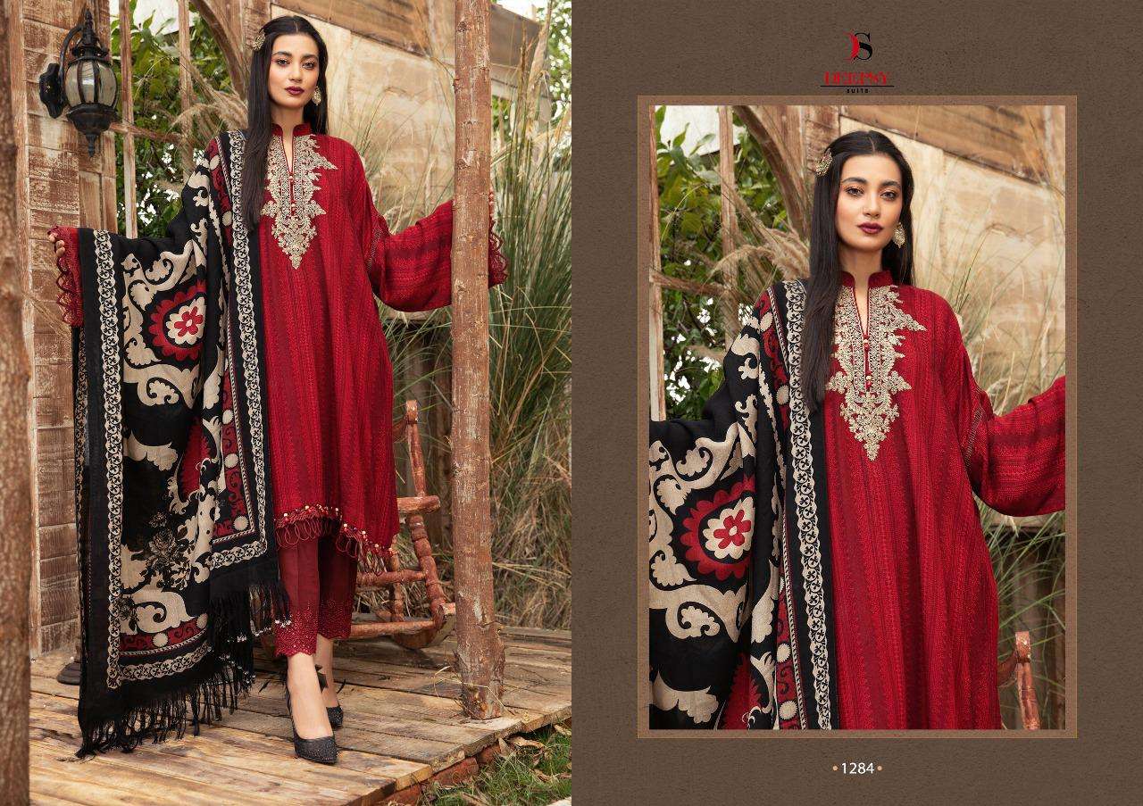 Deepsy suits Maria B Vintage Cotton designer Pure Cotton with embroidery suits Mal Mal Dupattain wholesale rate