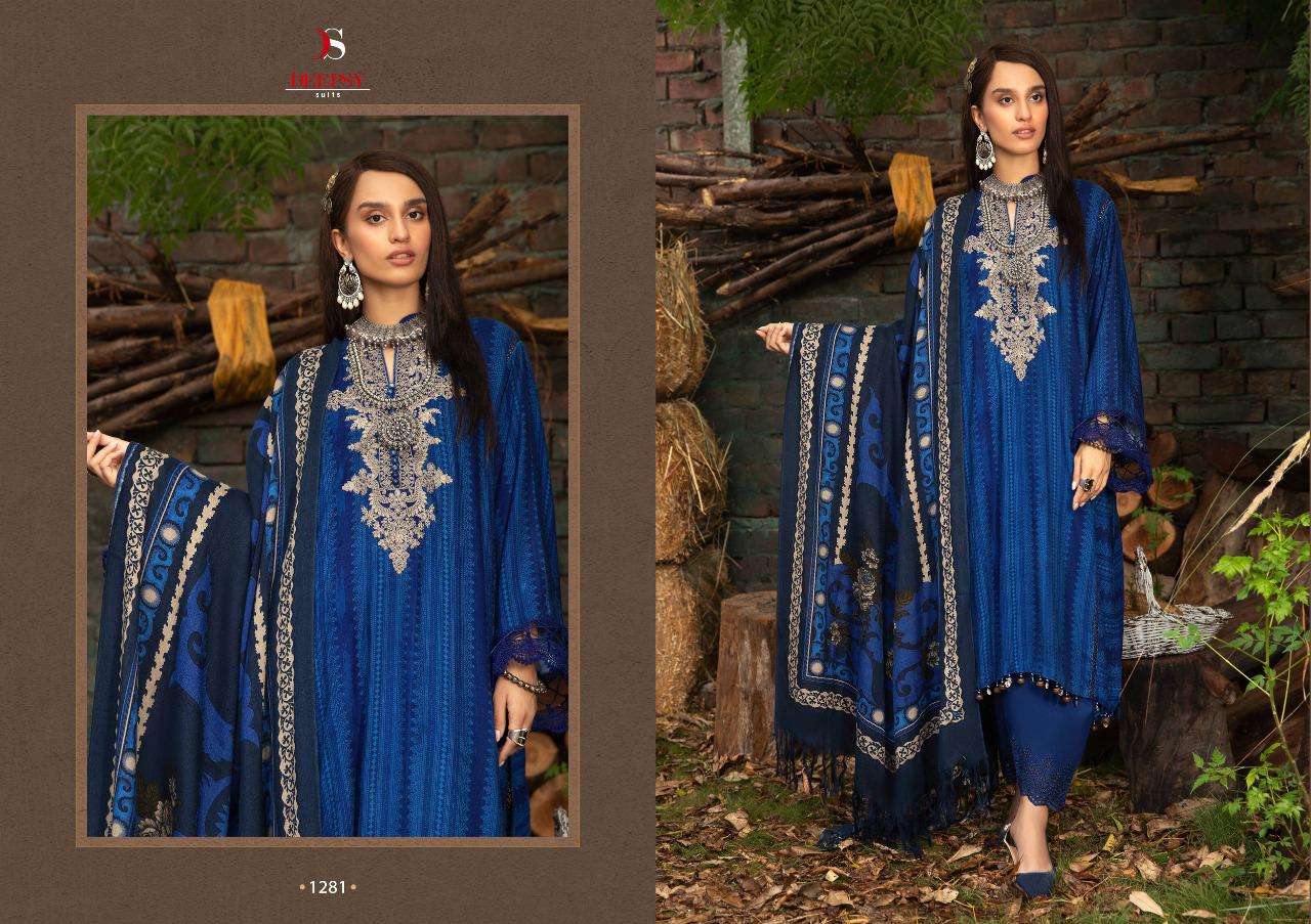 Deepsy suits Maria B Vintage Cotton designer Pure Cotton with embroidery suits Mal Mal Dupattain wholesale rate
