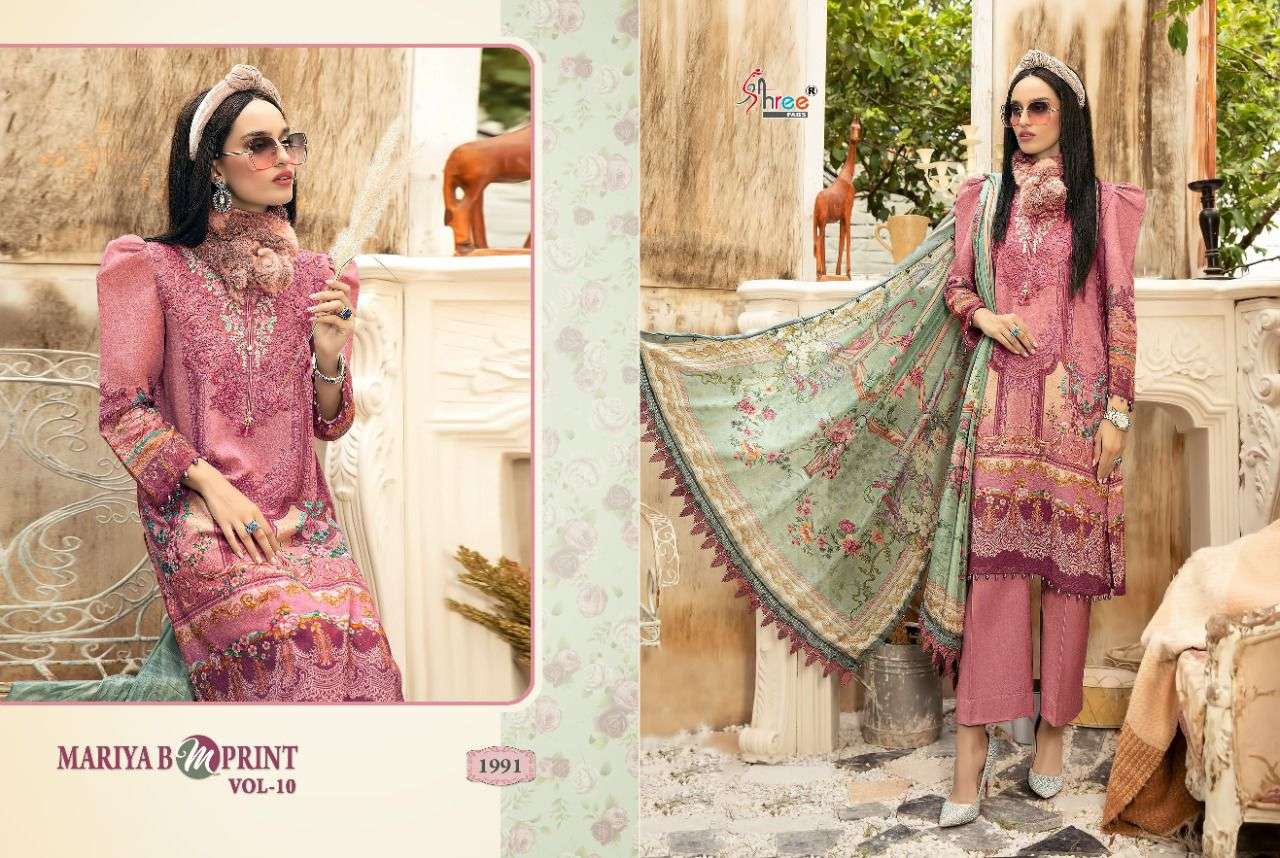 Shree Fab  Mariya B M Print  Winter Collection vol 3 Nx Designer Pashmina Print with Heavy embroidery suits In Wholesale rate