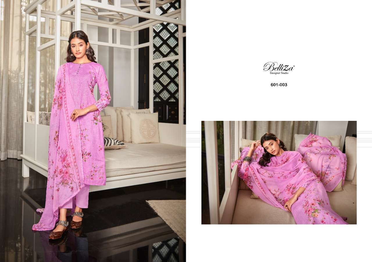 BELLIZA NAMIKA VOL 2 DESIGNER COTTON LINEN DIGITAL PRINTED DAILY WEAR SUITS IN WHOLESALE RATE