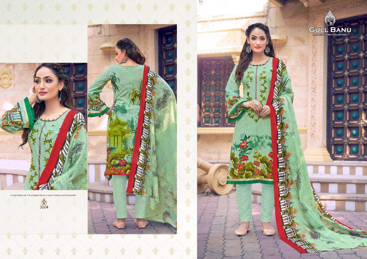GULAHMED GULL BANU VOL 3 DESIGNER LAWN COTTON DAILY WEAR SUITS IN WHOLESALE RATE