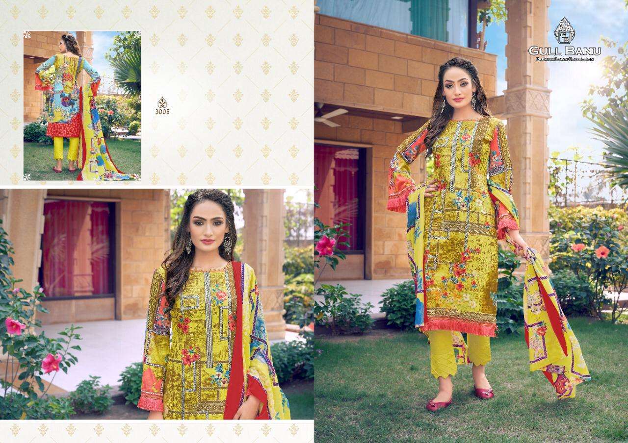 GULAHMED GULL BANU VOL 3 DESIGNER LAWN COTTON DAILY WEAR SUITS IN WHOLESALE RATE