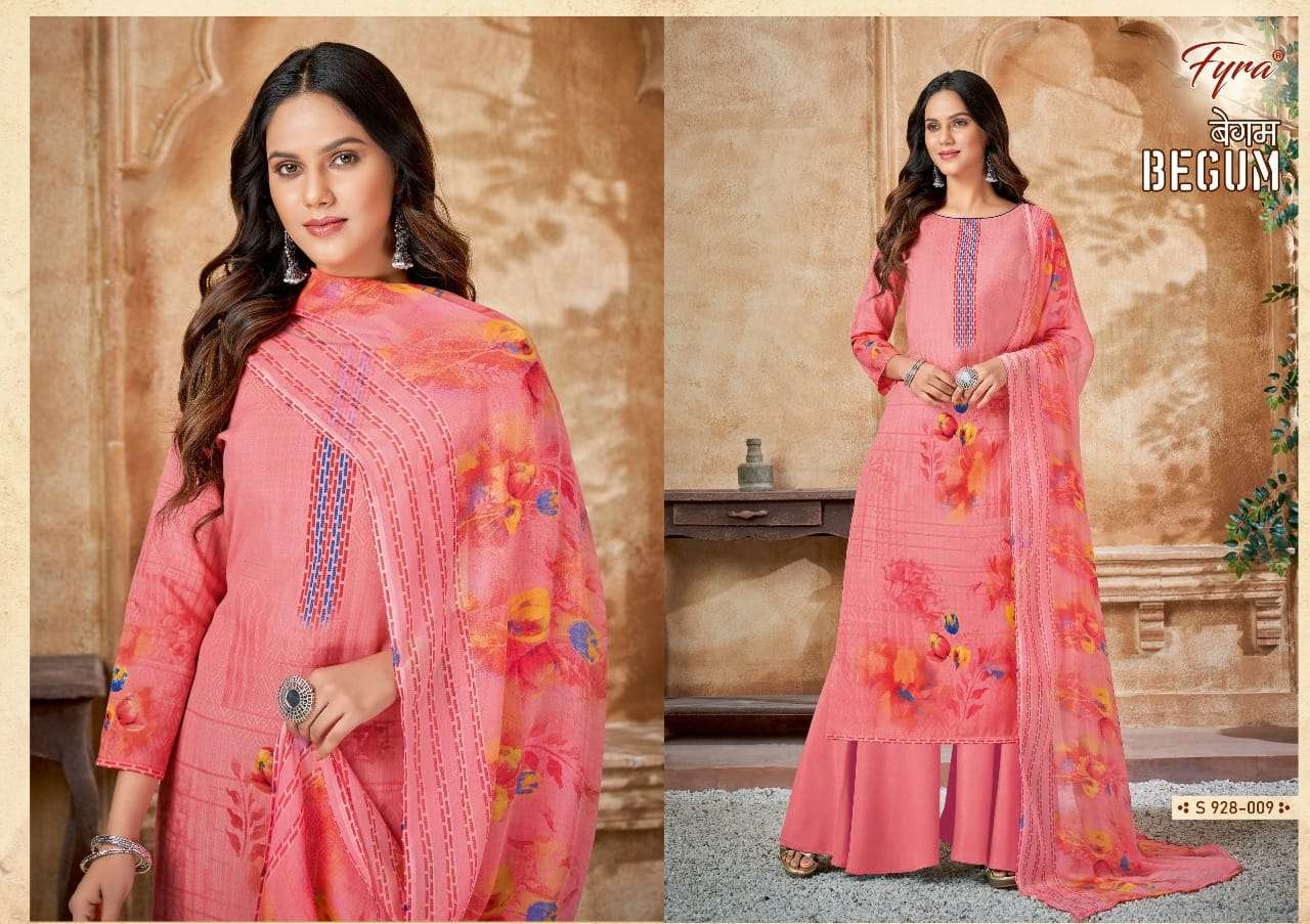 FYRA ALOK SUIT BEGUM DESIGNER SWAROVSKI DIAMOND WORK WITH SOFT COTTON DIGITAL PRINTED DAILY WEAR SUITS IN WHOLESALE RATE 