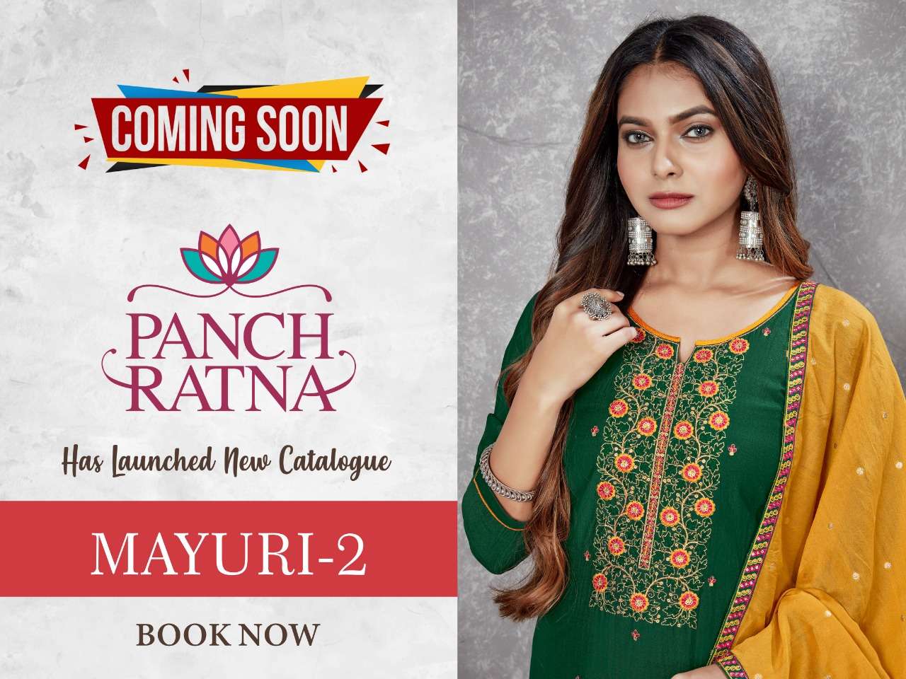 PANCH RATNA MAYURI 2 DESIGNER PARAMPARA SILK SEQUENCE EMBROIDERED SUITS IN WHOLESALE RATE